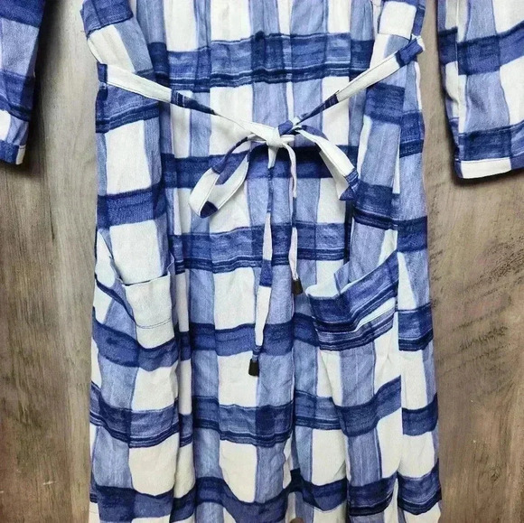 Maeve Anthropologie Devery Plaid Mini Belted Dress Small Women's - Picture 6 of 15